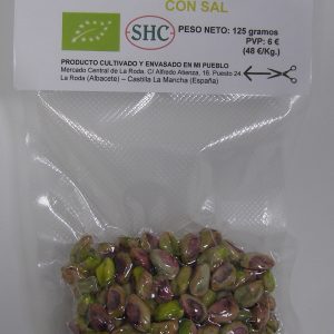 101 PISTACHO SIN CÁSCARA ECOLÓGICO TOSTADO CON SAL 125 GRAMOS