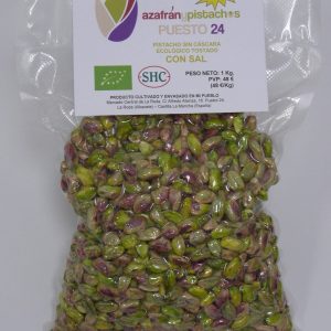 102 PISTACHO SIN CÁSCARA ECOLÓGICO TOSTADO CON SAL 1 KG